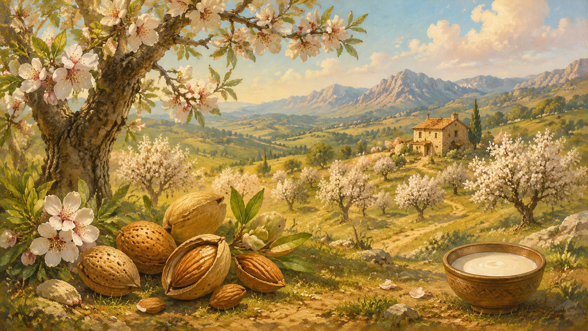 Almond Milk illustration
