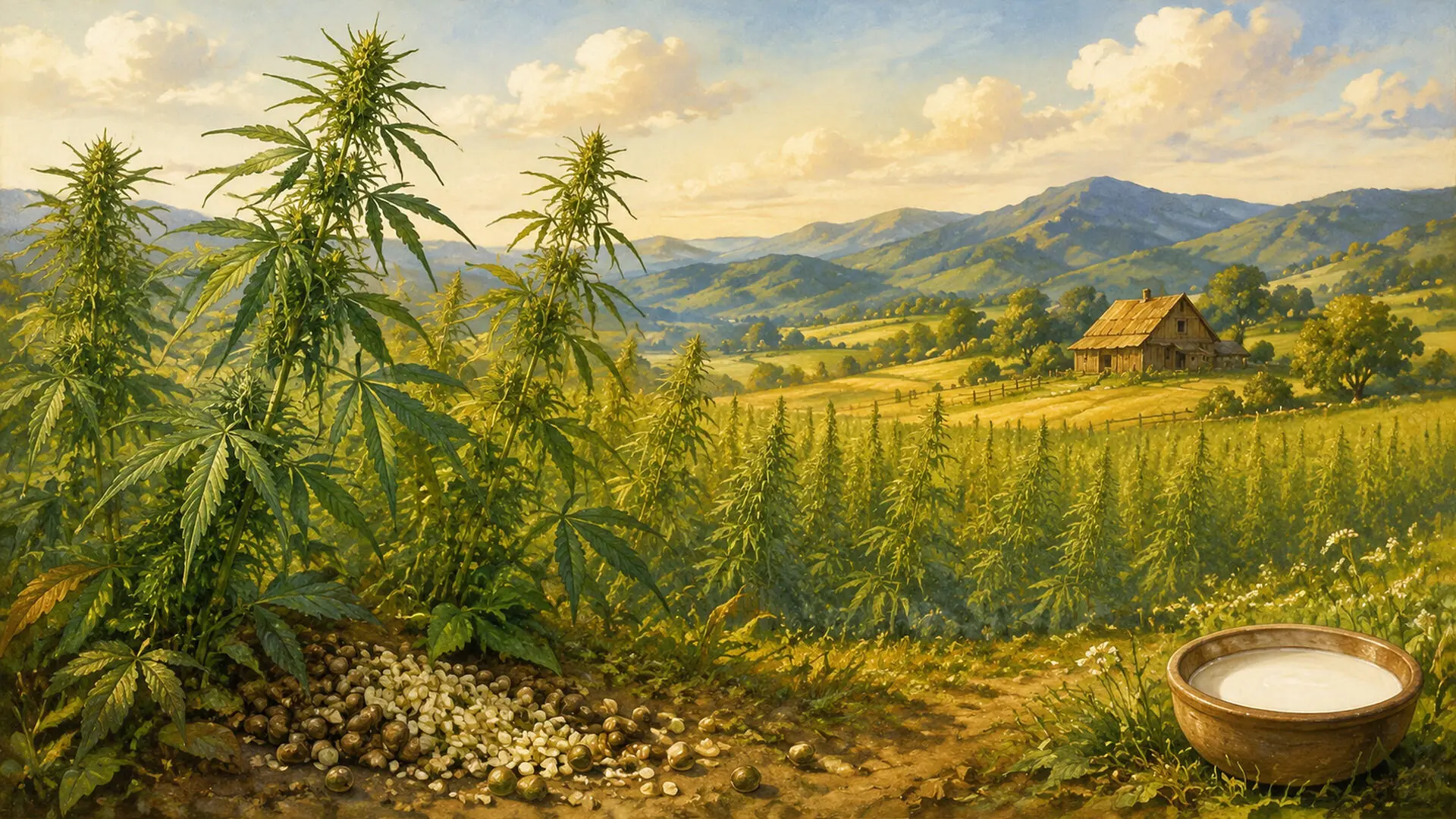 Hemp Milk illustration