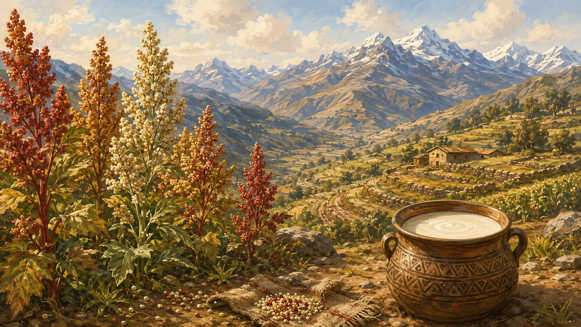 Quinoa Milk illustration