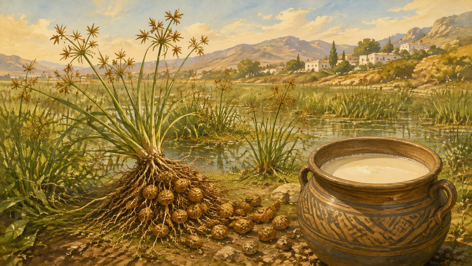 Tigernut Milk illustration