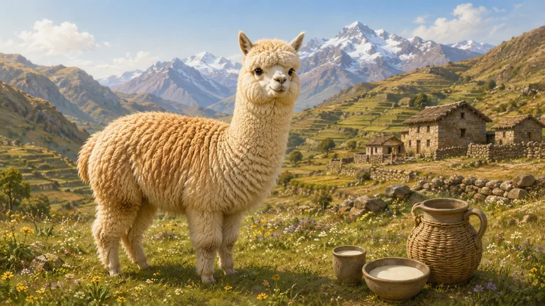 Alpaca Milk illustration