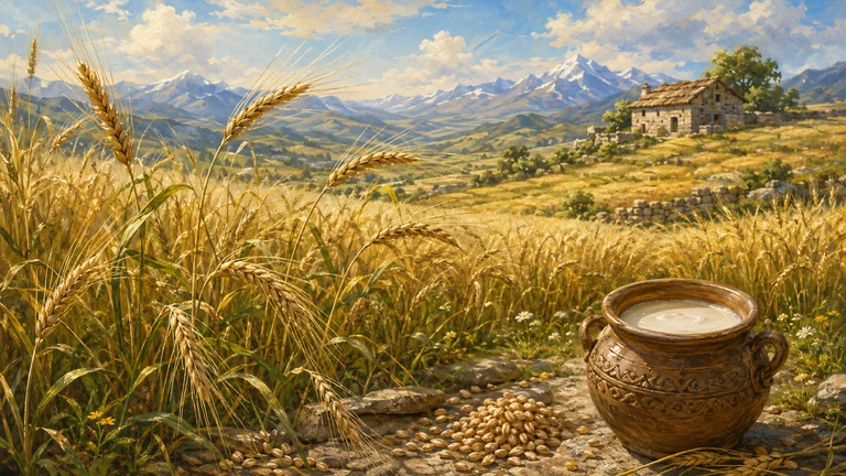 Barley Milk illustration