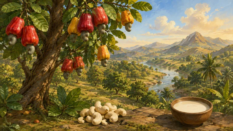 Cashew Milk illustration