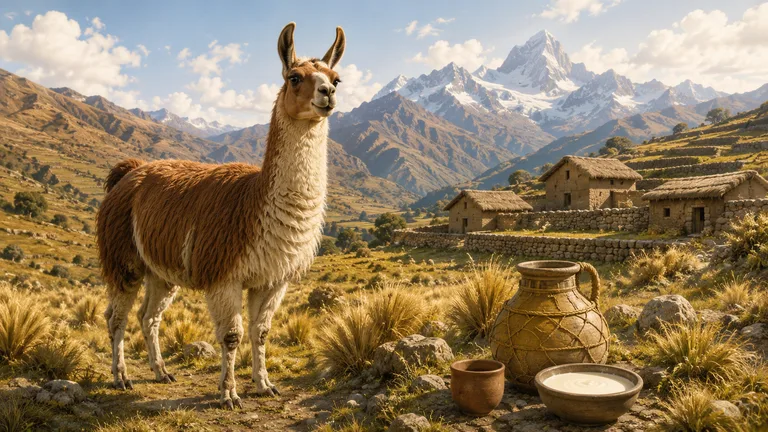 Llama Milk illustration