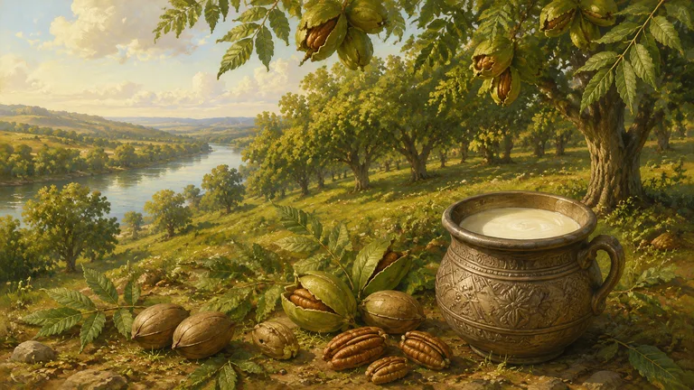 Pecan Milk illustration