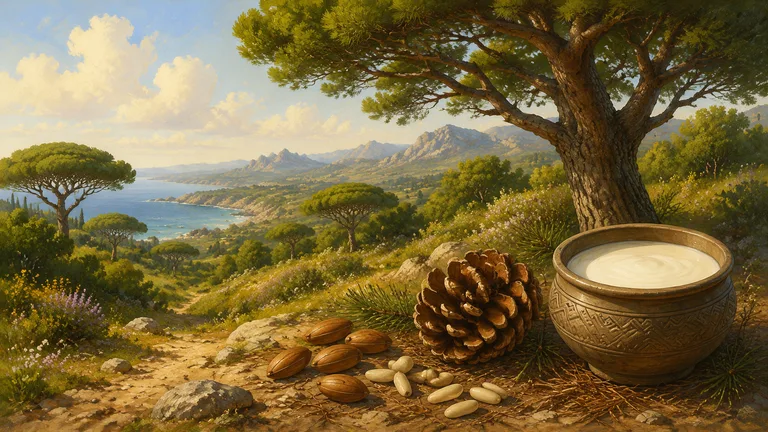 Pine Nut Milk illustration