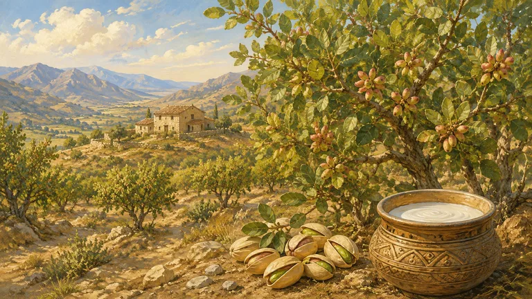 Pistachio Milk illustration
