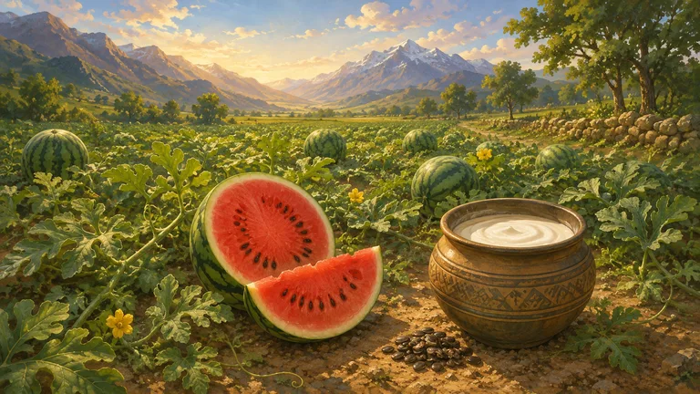 Watermelon Seed Milk illustration